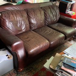 Leather Sofa / Couch.