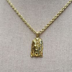 Jesus Pendant Rope Chain