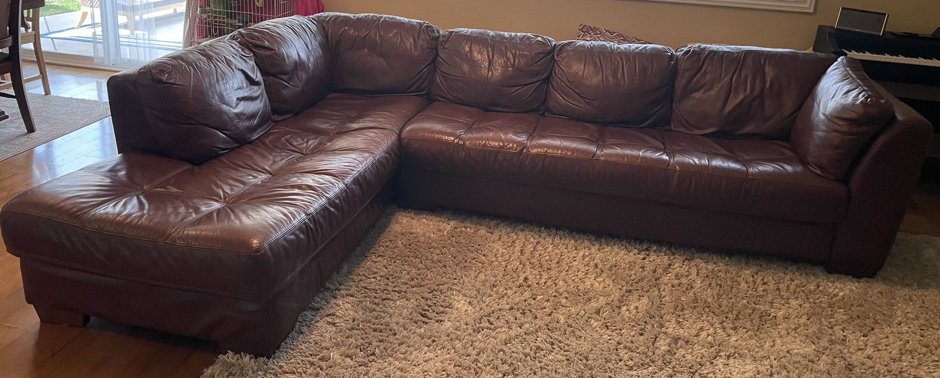Leather Sectional Couch