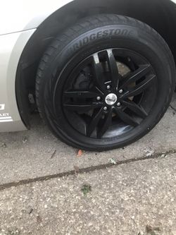 16” sports rims with Bridgestone Blizzak wheels