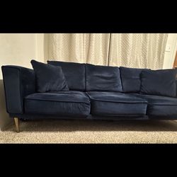 Ashley Furniture Macleary - Navy Sofa (Pillows Included!)