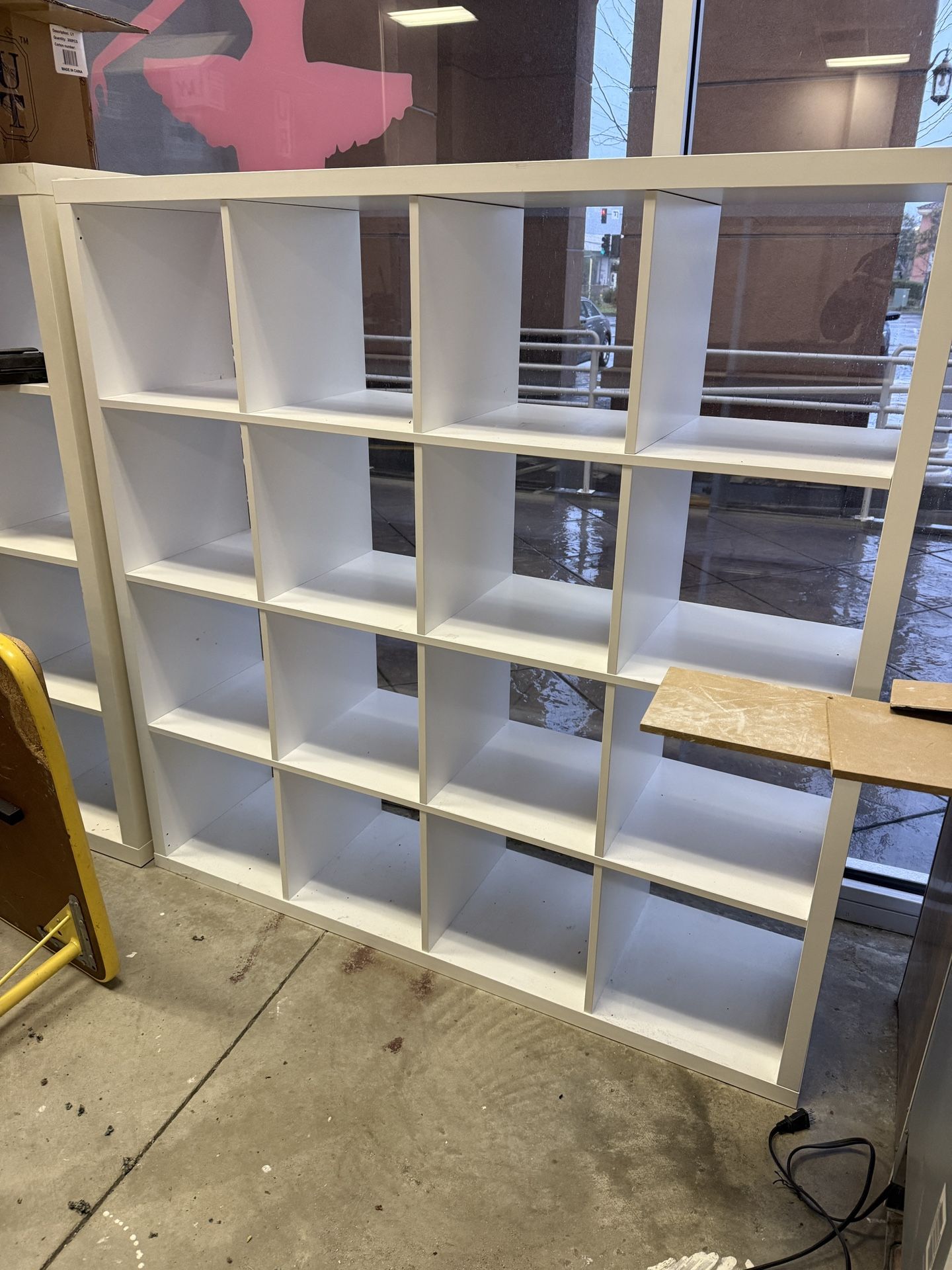 White Shelving Cubbies