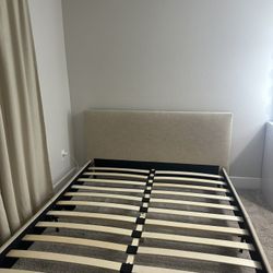 queen upholstered bed frame