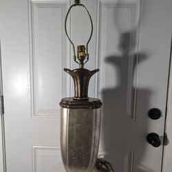 Vintage Stunning 1996 Chapman Metallic & Brass Table Lamp! Luxury Lamp / TESTED!
