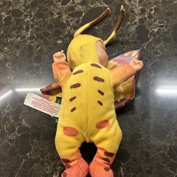 Anne Geddes Sleeping Baby Doll Yellow Butterfly Plush Bean Filled 9" 