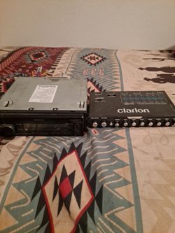 Kenwood stereo and Clarion equalizer
