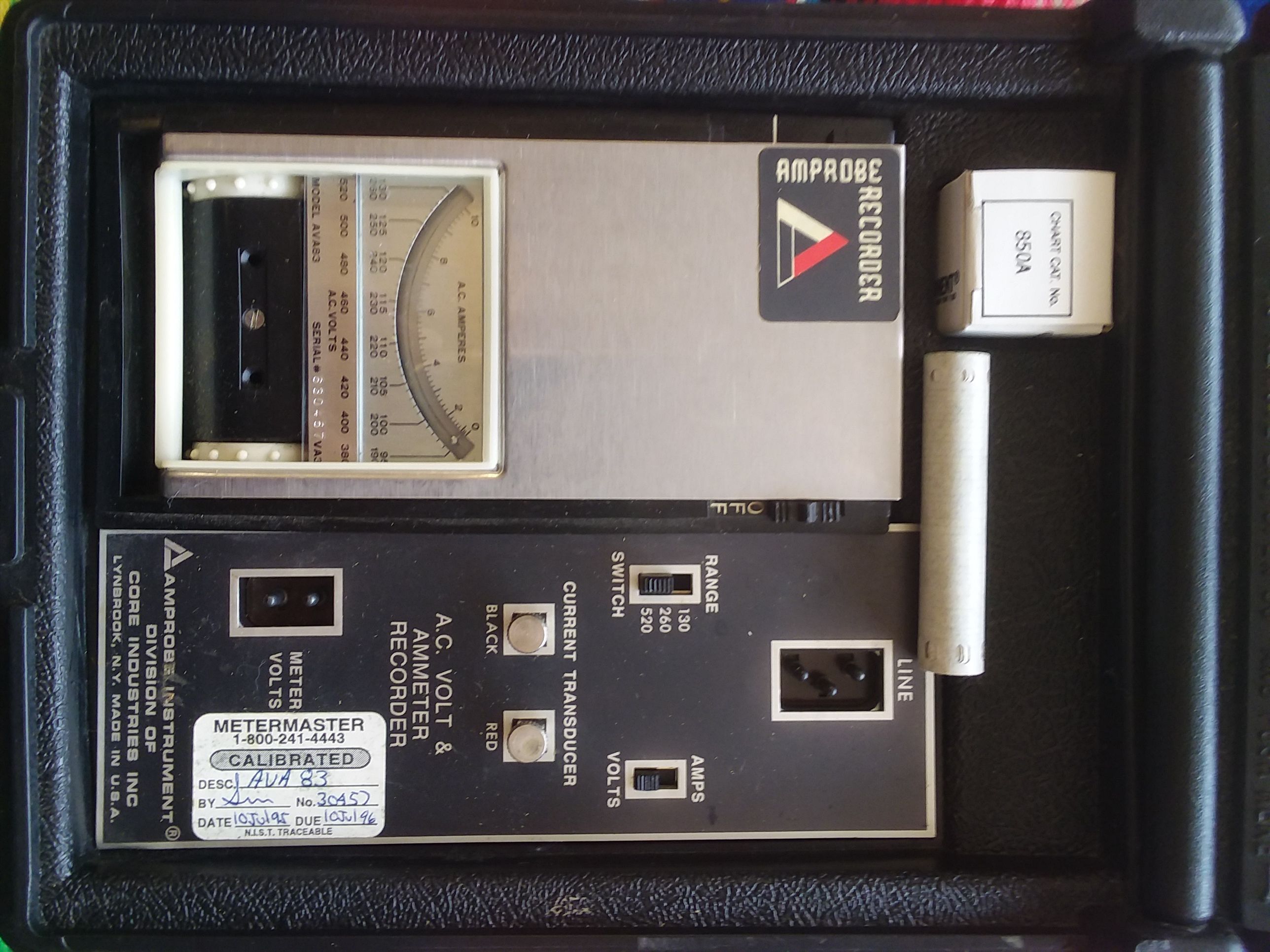 Amprobe ammeter recorder