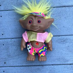 Vintage 9” Treasure troll