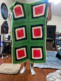 Handmade crochet blanket