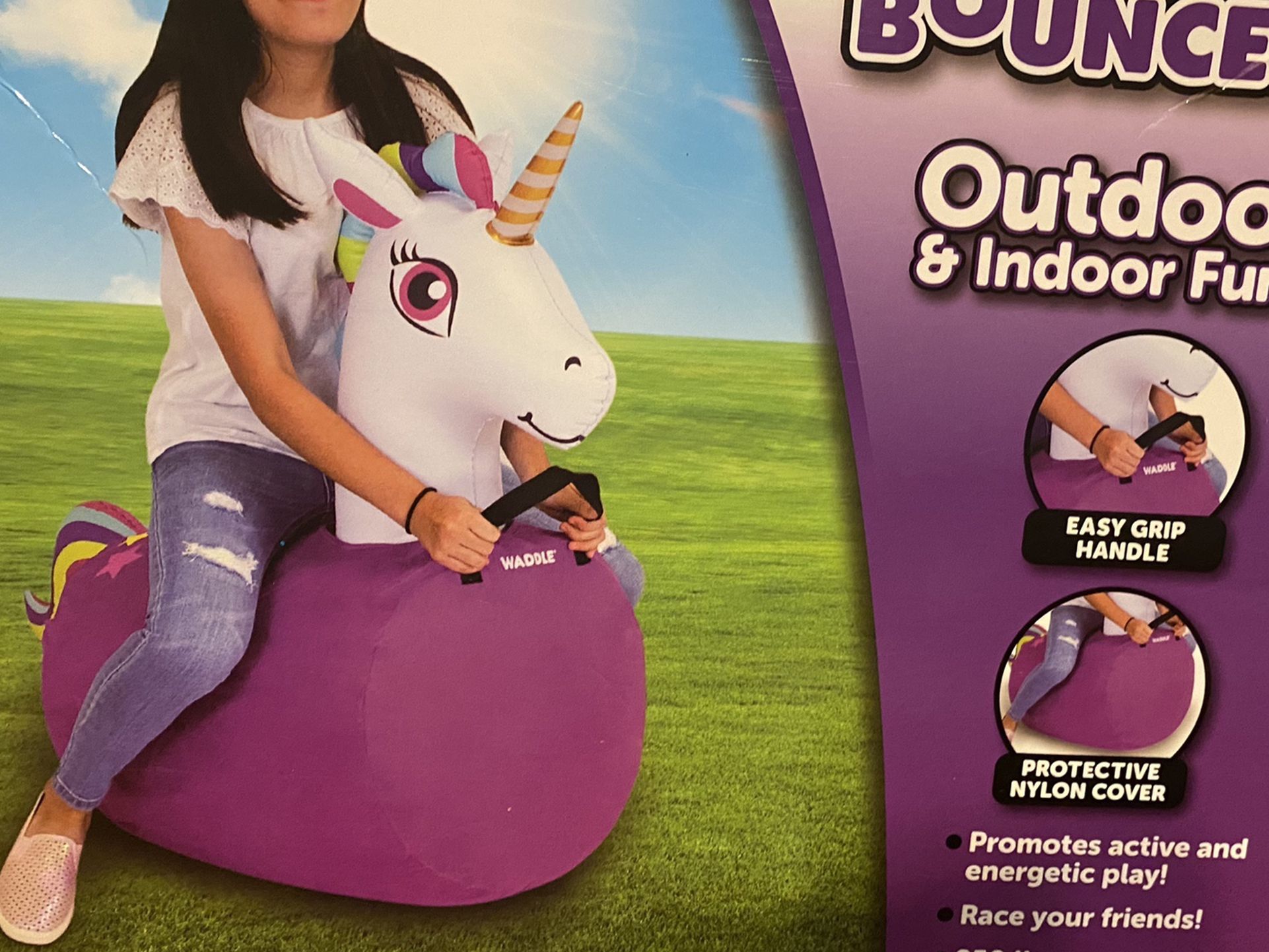 Kids Large Bouncing Unicorn Toy