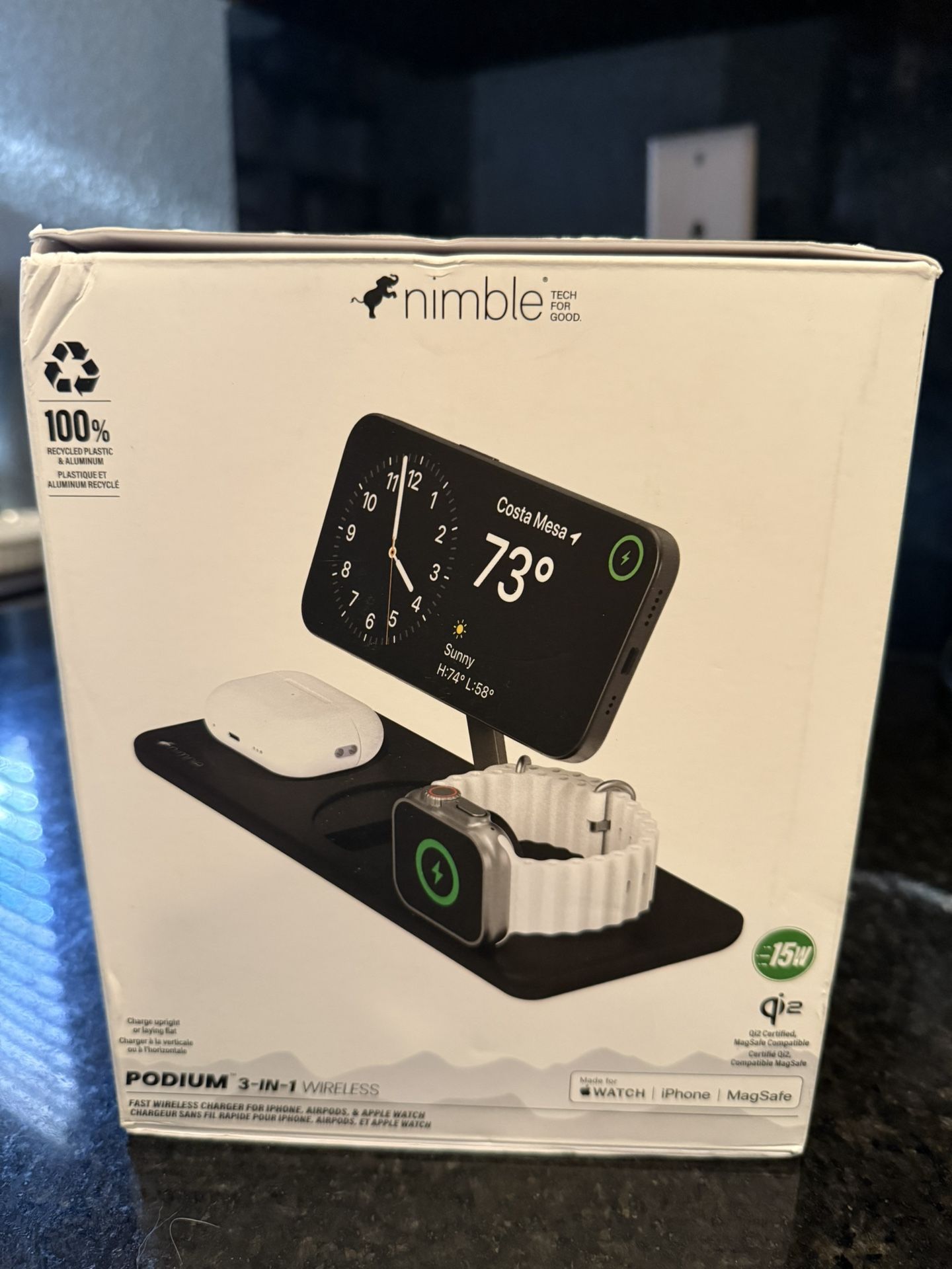 Nimble Podium In Charger iPhone iwatch And AirPods