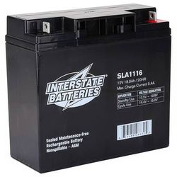 Interstate Batteries SLA1116 12 Volt 18 Ah - NB Terminal