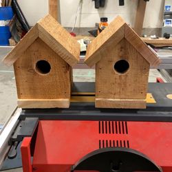 Cedar Bird House Decoration