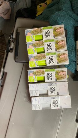 4 bottles of green L’Oréal colorista lime green and 2 clear mixer