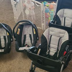 Baby Trend Twin Stroller/ Car Seat Combo