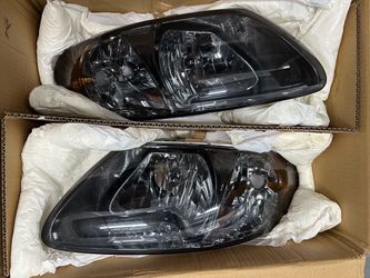 2001 To 2007 Chrysler Town & Country, Caravan, Grand Caravan Smoked Lens Headlights