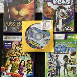 Xbox 360 Kinect games bundle as shown 