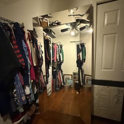 Designer-Style Multi-Faceted Extra Large Beveled Mirror - Contemporary Glam / Hollywood Regency