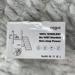 Eljget 4G LTE Cellular Solar Security Camera