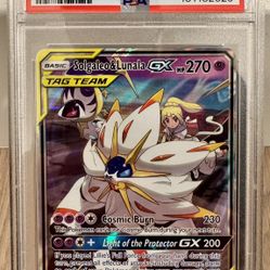 Pokemon SOLGALEO & LUNALA GX 175 PSA 9