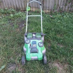 Electric lawn mower and charger (no batteries)