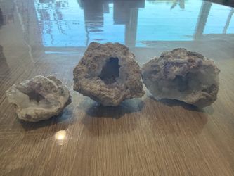 Chalcedony Geodes Set of 3