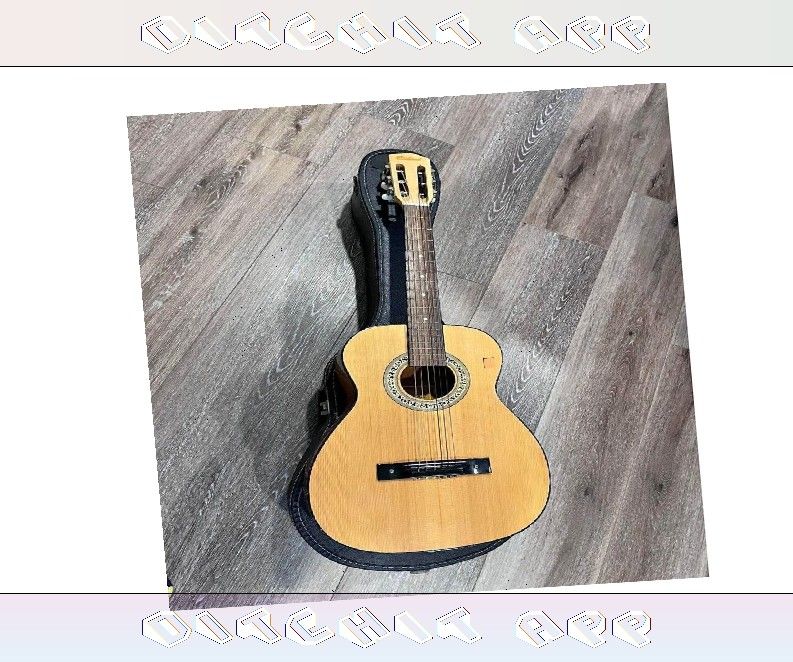 Acoustic Guitar Amazing Sound and Classic Design she minute