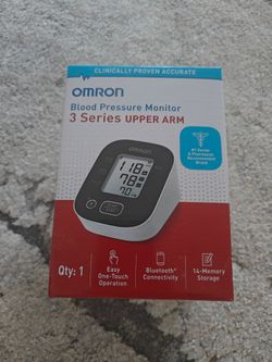 OMRON 3 Series Upper Arm Blood Pressure Monitor with Arm Cuff – Home Use BP Monitor