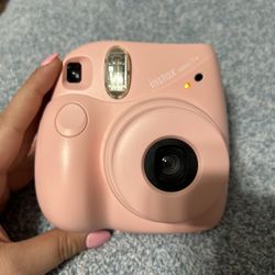Pink Instax Mini 7+ Film Camera 