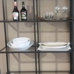 DOUBLE IKEA VITTSJO SHELVING UNIT
