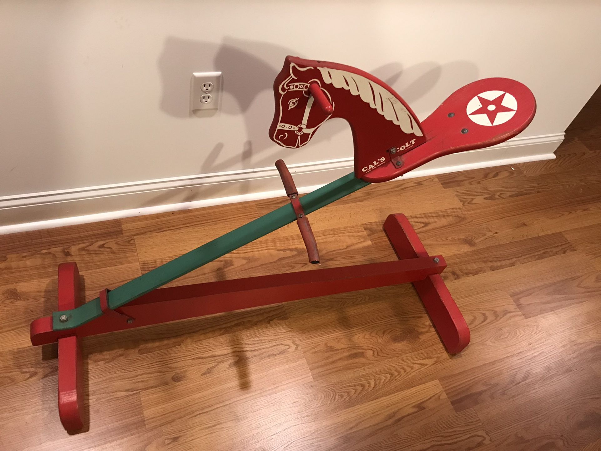 Vintage Cal’s colt horse bouncing Rod 1950s