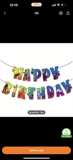 Fortnite Birthday Banner