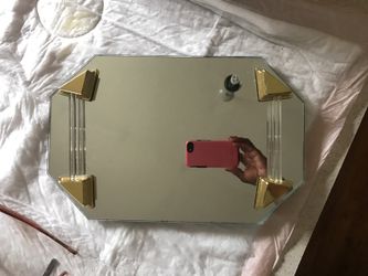 Perfume mirrored vanity tray 9x14
