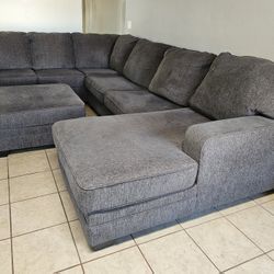 Ashley Sectional with Chaise and Ottoman