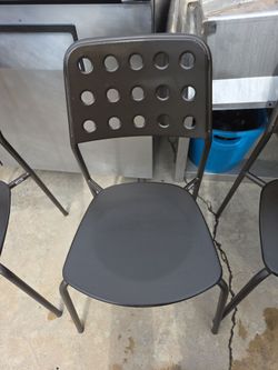 Chairs, Patio EMU steel polished bronze (8)