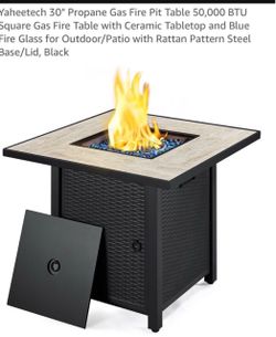Yaheetech 30" Propane Gas Fire Pit Table