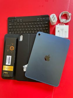 Apple ipad 10th Generation 64GB WiFi + cellular (5G) unlocked with pen, keyboard and accessories
