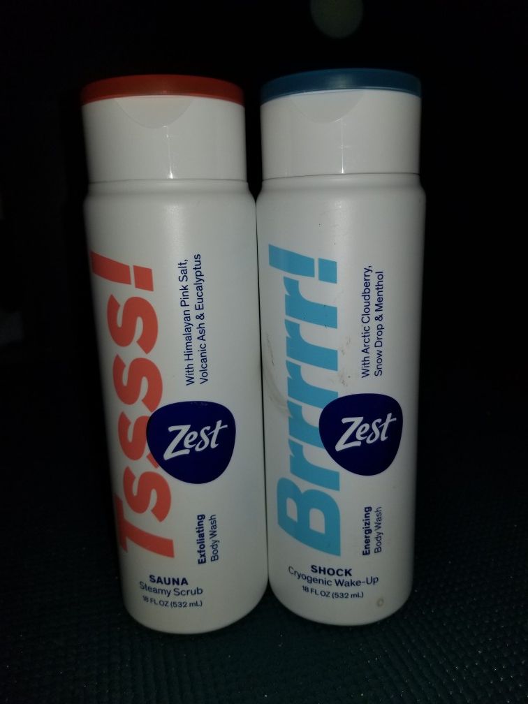 2 Zest bodywash 18oz