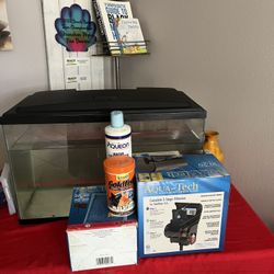 Fish tank few supplies BEST OFFER 