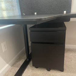 Corner Desk With Cabinet 