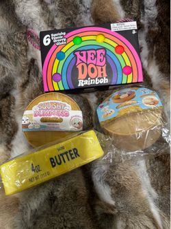 Lot of Squishy stress-relief toys NEEDOH, Squishy Dumplings surprise, Butter