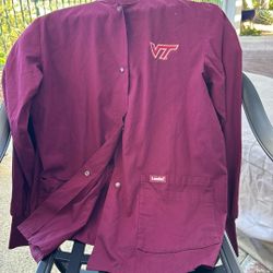 Scrub Jacket VA Tech Large 