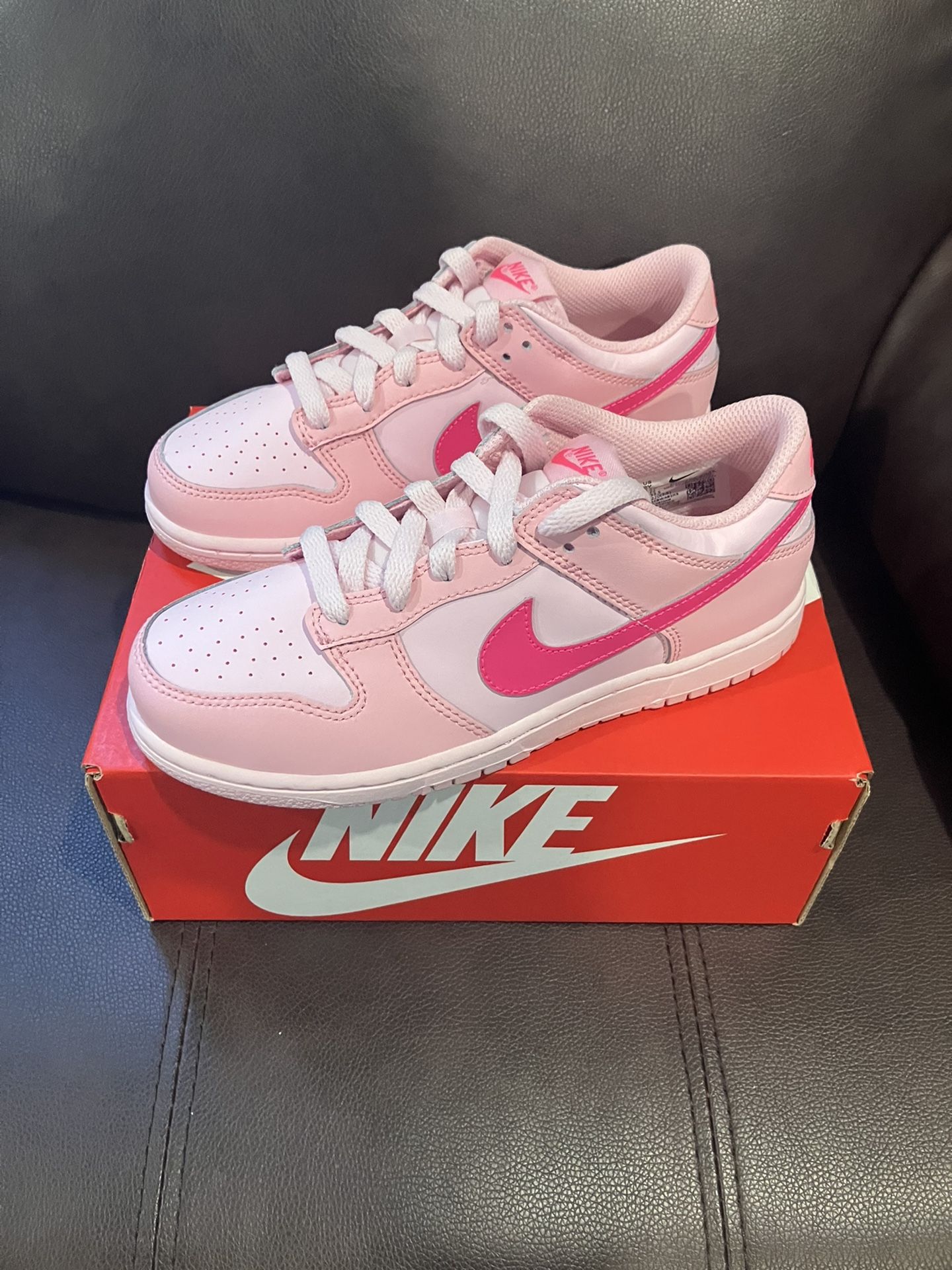 Nike Dunk Low Triple Pink Size 3Y 