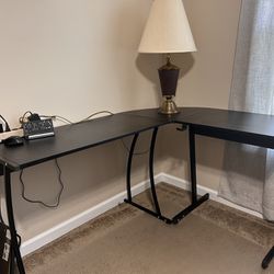 Black Corner Desk