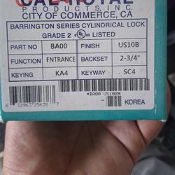 Cal Royal Barrington Series Cylinderical Lock Grade 2
