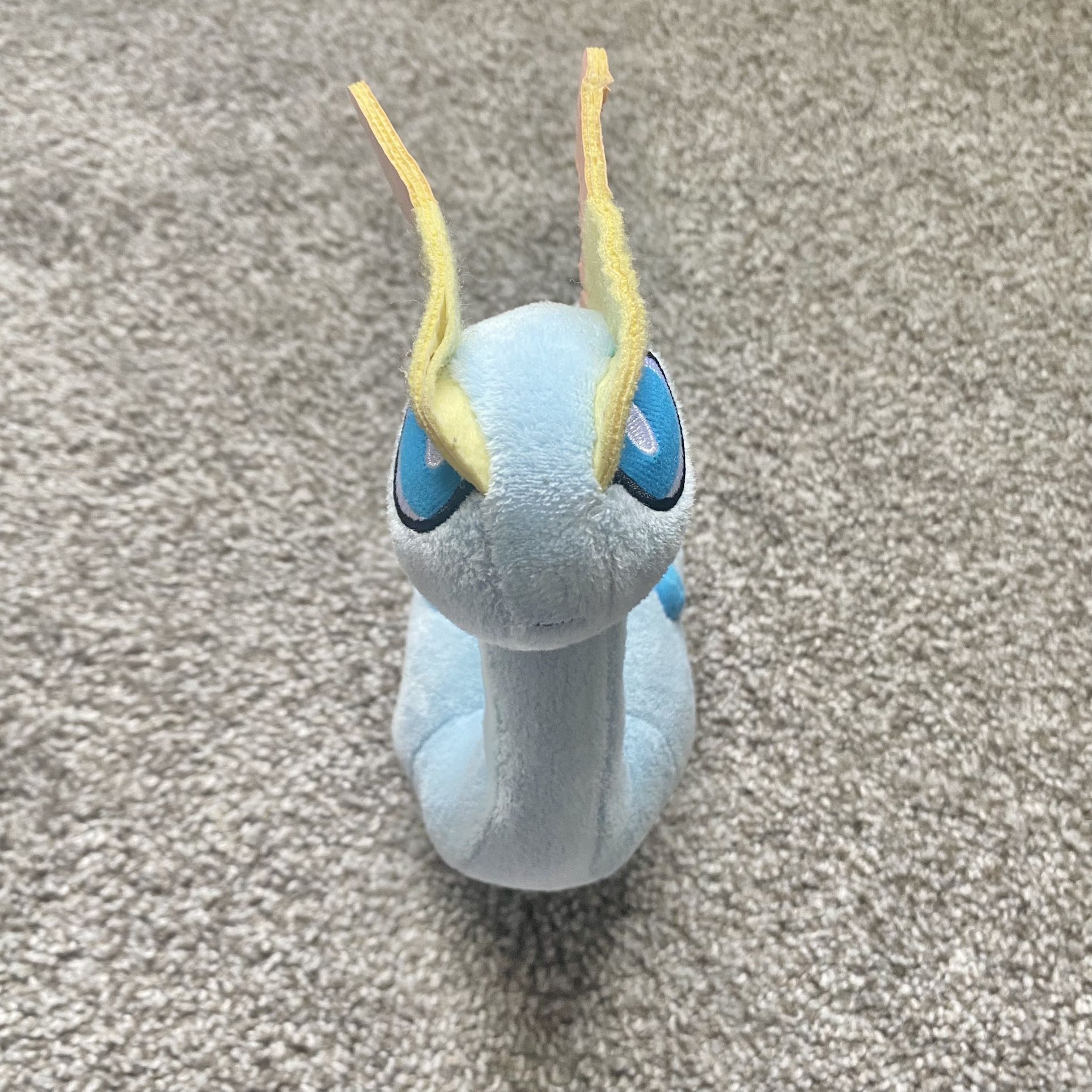 Amaura Pokémon Plush Pokémon Stuffed Animal Soft Toy Blue TOMY