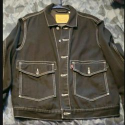 Levi's Black Jacket Large 