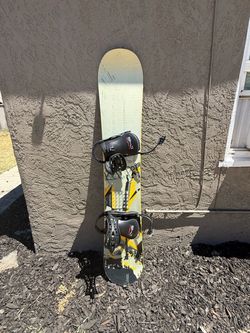 Snowboard with Bindings