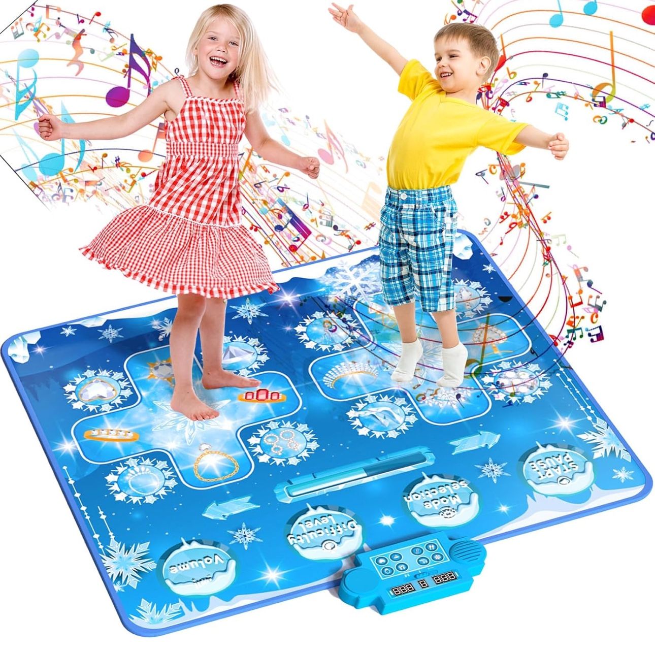 BRAND NEW 2 Player Kids Dance Mat with Music Light (Frozen Light)