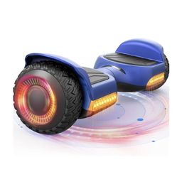 Gyroor Self Balancing Scooter New G13 All Terrain Balancing Scooter w/ LED Lights - Blue